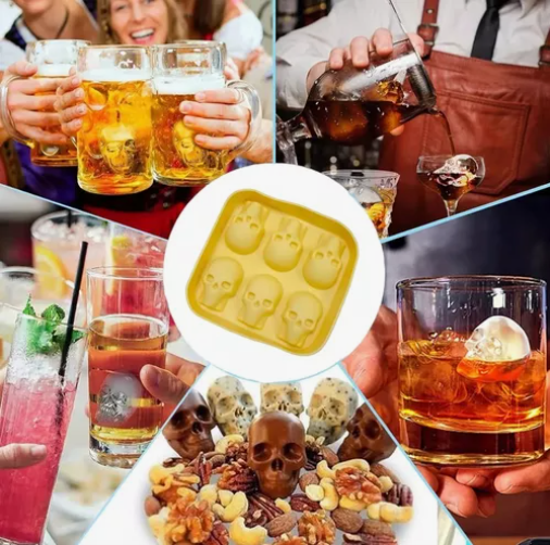 Miniatura 2 de Molde Para Hielo En Forma De Calavera